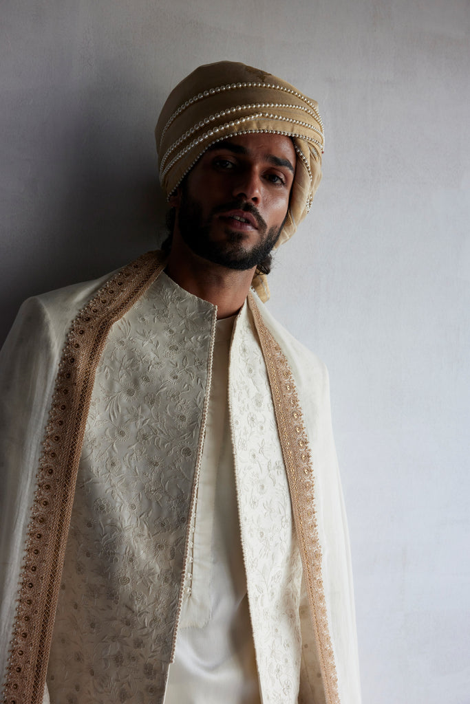 Chikankari Sherwani Set