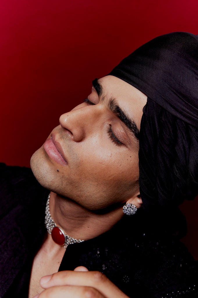 Shadded Sherwani with placement embroidery set