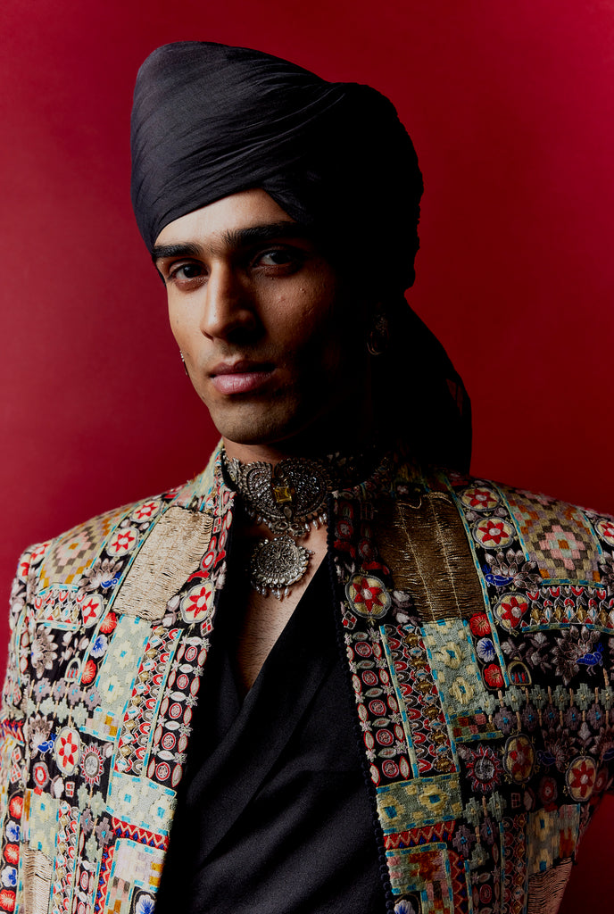 Tribal Embroidery Achkan Only