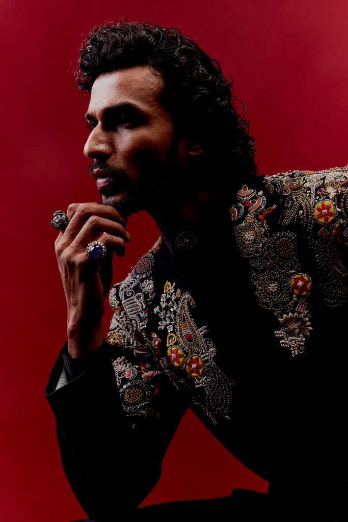 Tribal Placement Blazer set