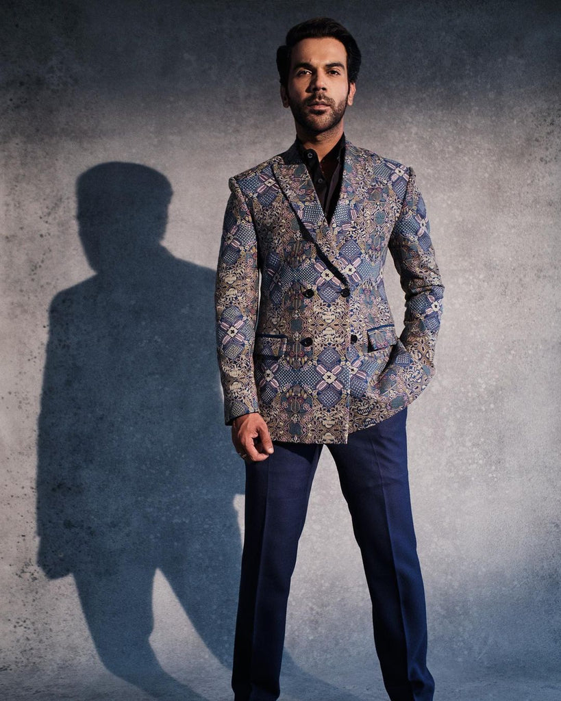 Old Textile Embroidery Blazer Set