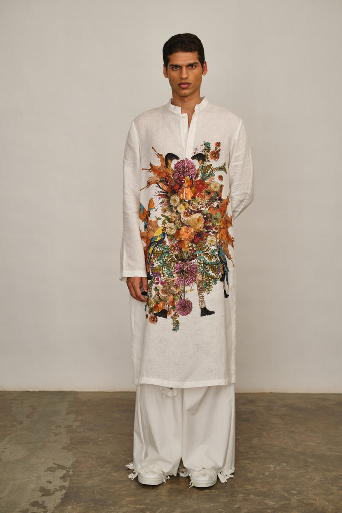Artwork Printed Kurta Only