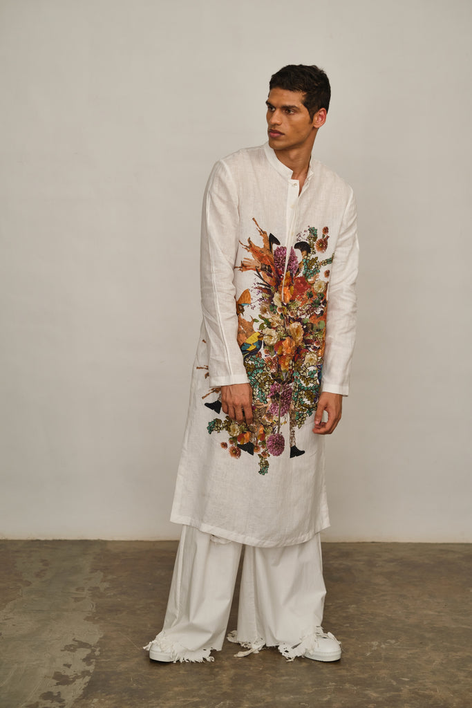 Artwork Printed Kurta Only