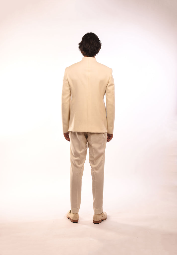 Placement Embroidery Bandhgala Set