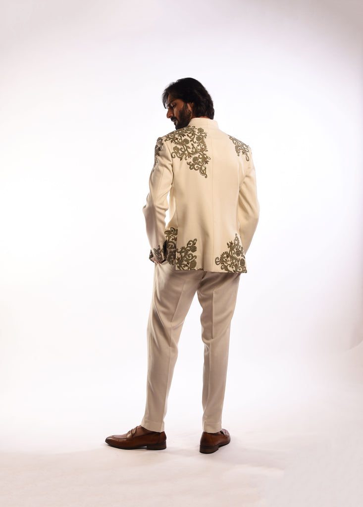 Dori Embroidery Bandhgala Set