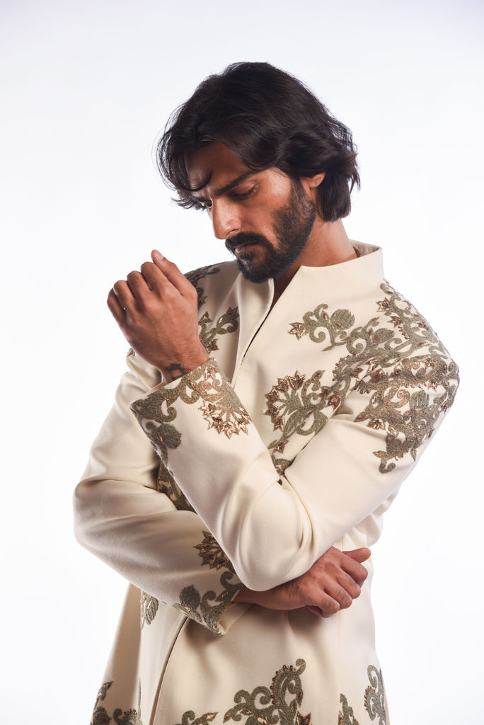 Dori Embroidery Bandhgala Set