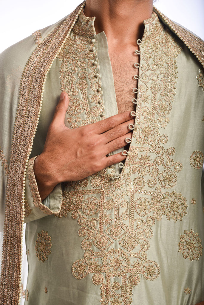 Dori Embroidery Kurta Set