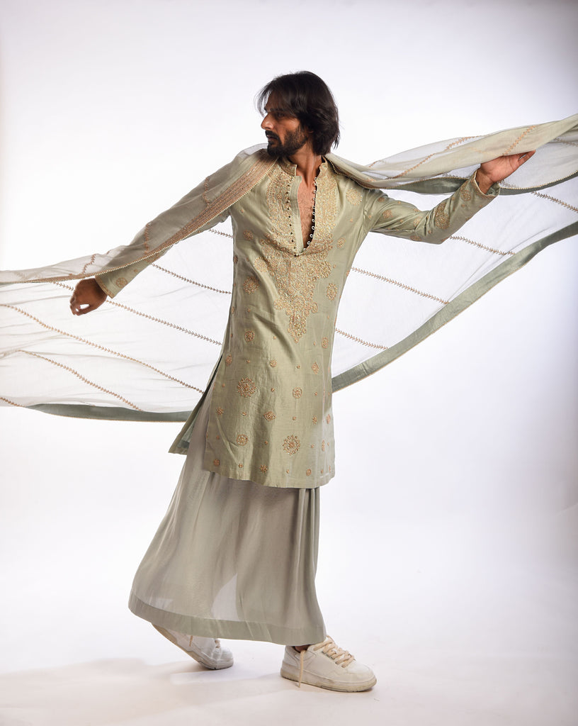 Dori Embroidery Kurta Set