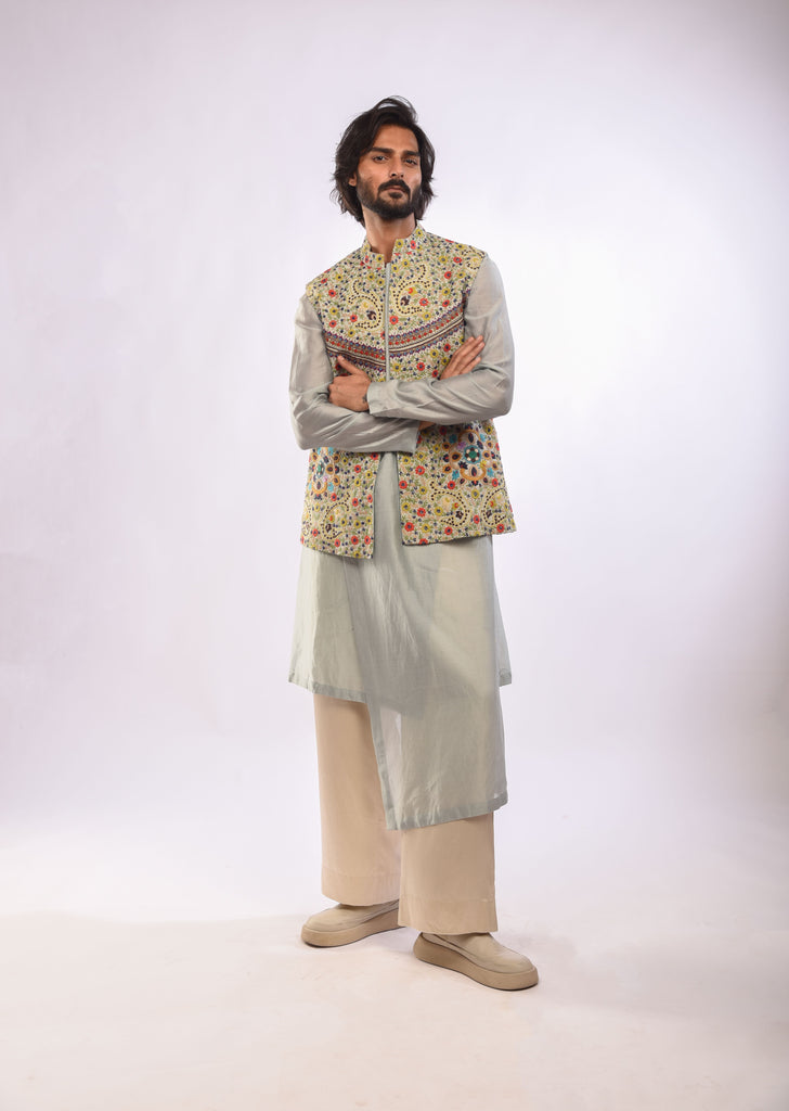 Floral Tribal Embroidery Bundi Set