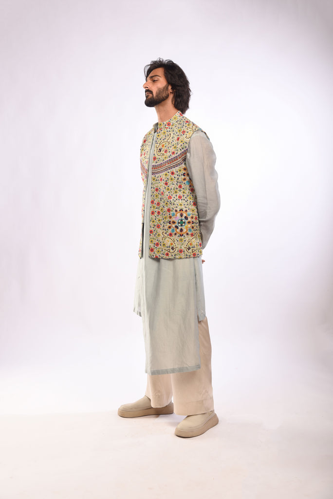 Floral Tribal Embroidery Bundi Set