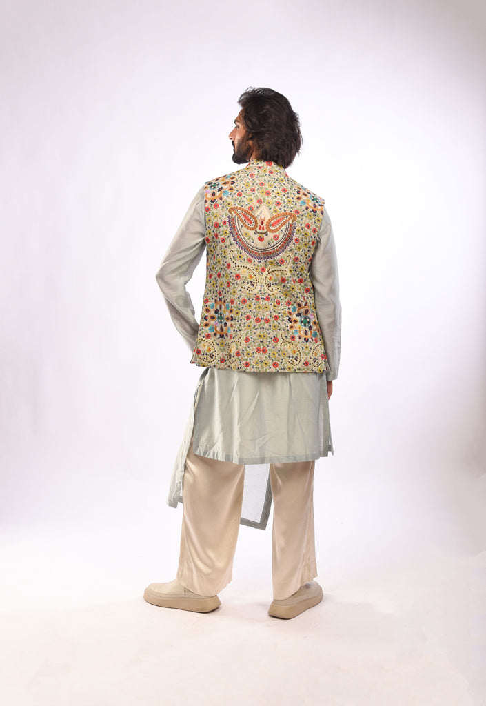 Floral Tribal Embroidery Bundi Set
