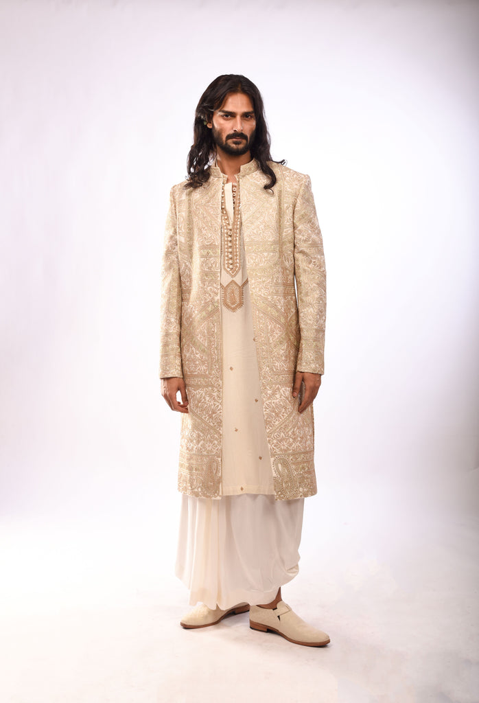 Dori Embroidery Sherwani Set