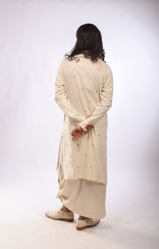 Thread Dori Yoke Embroidery Kurta Set