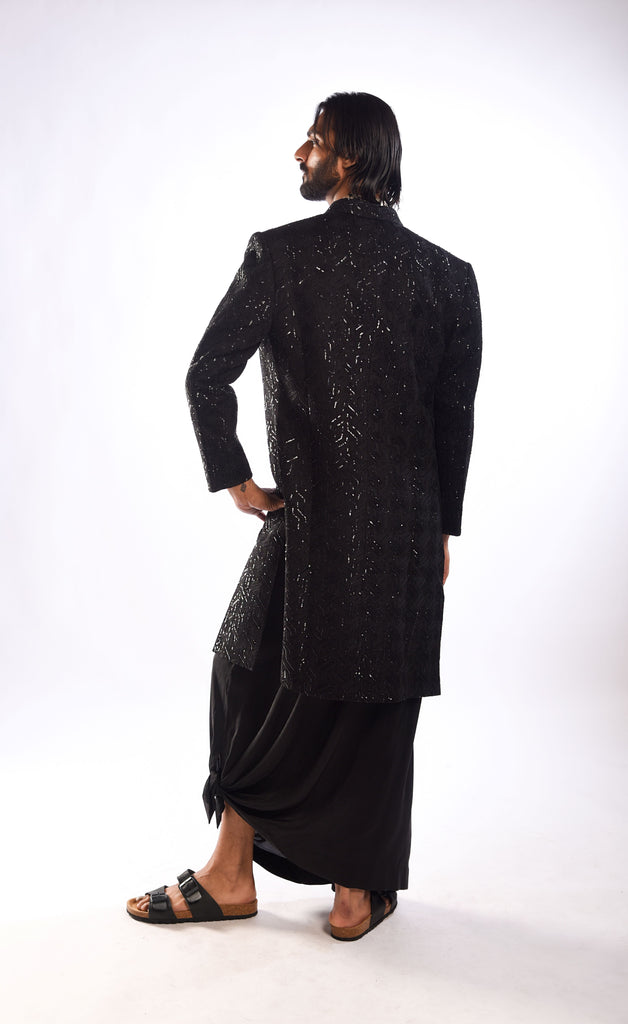 Sequin Embroidery Achkan Set