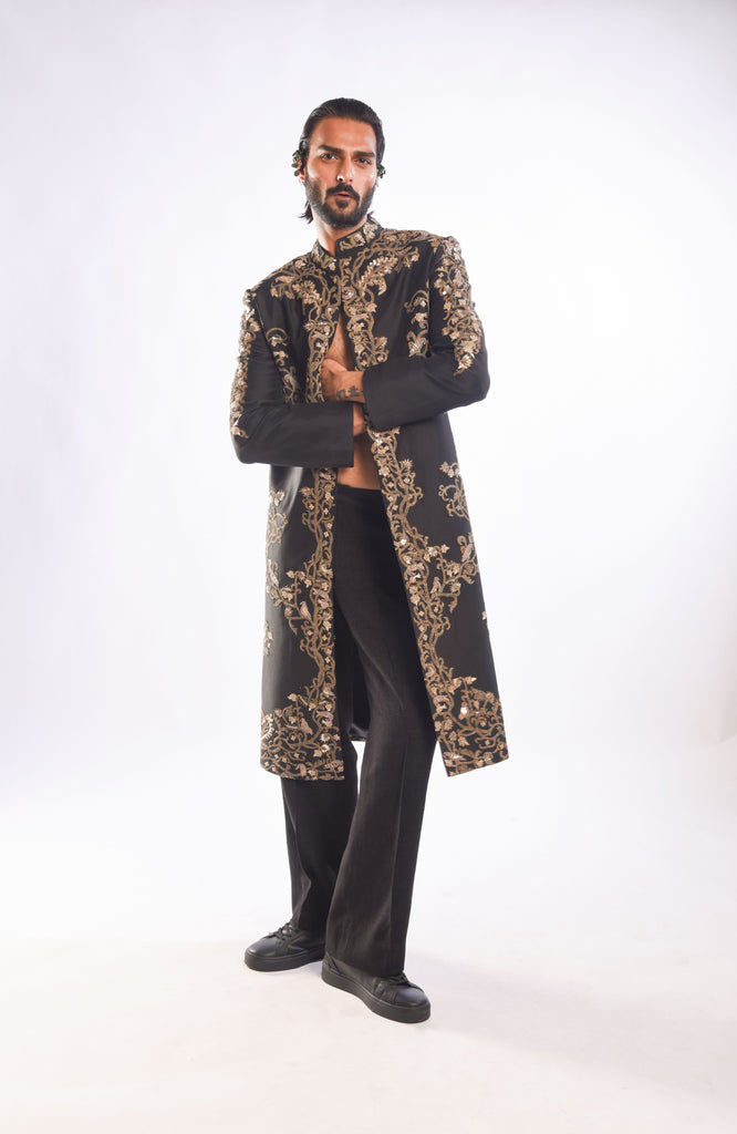 Dori Embroidery Achkan Set