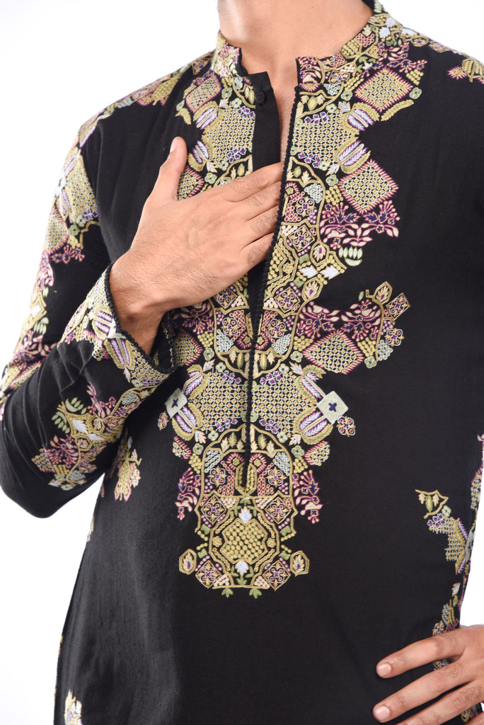 Textile Embroidery Kurta Set