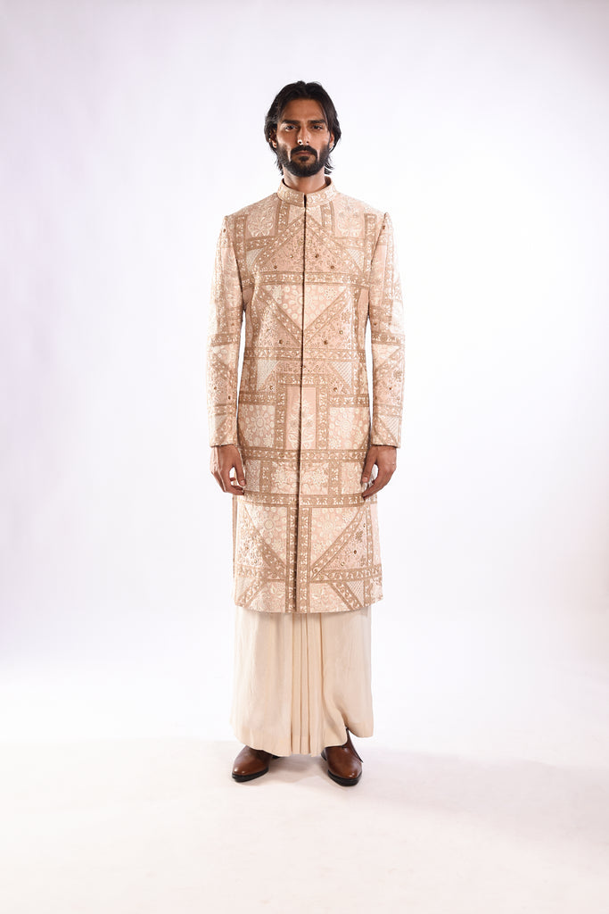 Dori Chikankari Sherwani Set