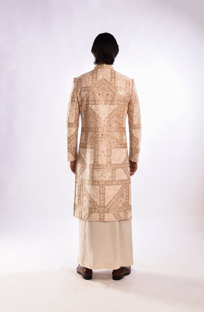 Dori Chikankari Sherwani Set