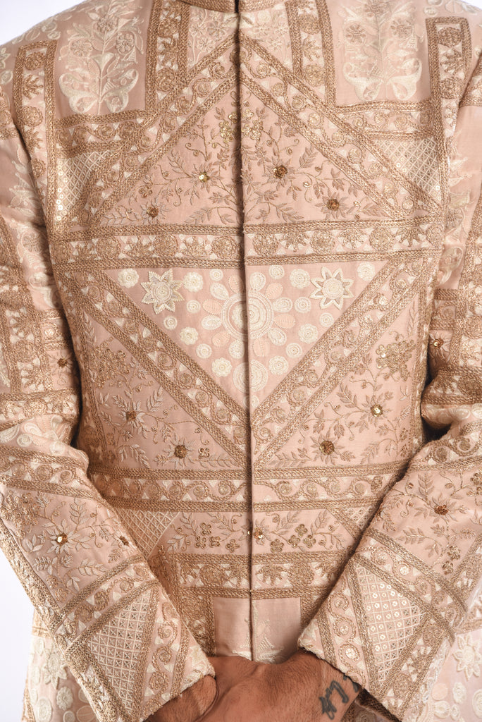 Dori Chikankari Sherwani Set