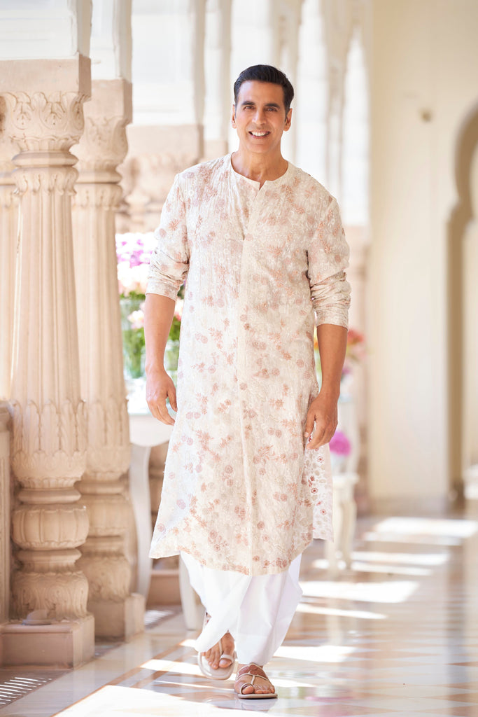Knot Embroidery Kurta Set
