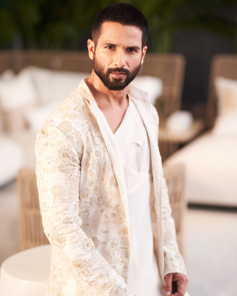 Tribal Embroidery Soft Jacket Set