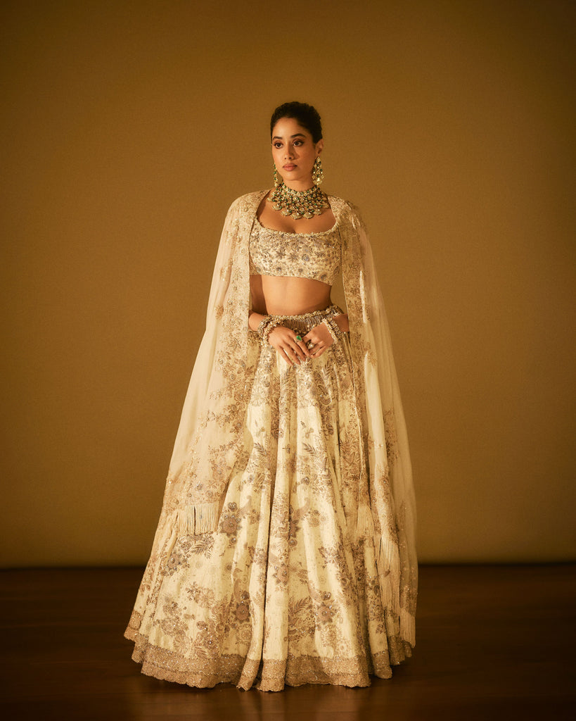 Chikankari Zardozi Lehenga Set