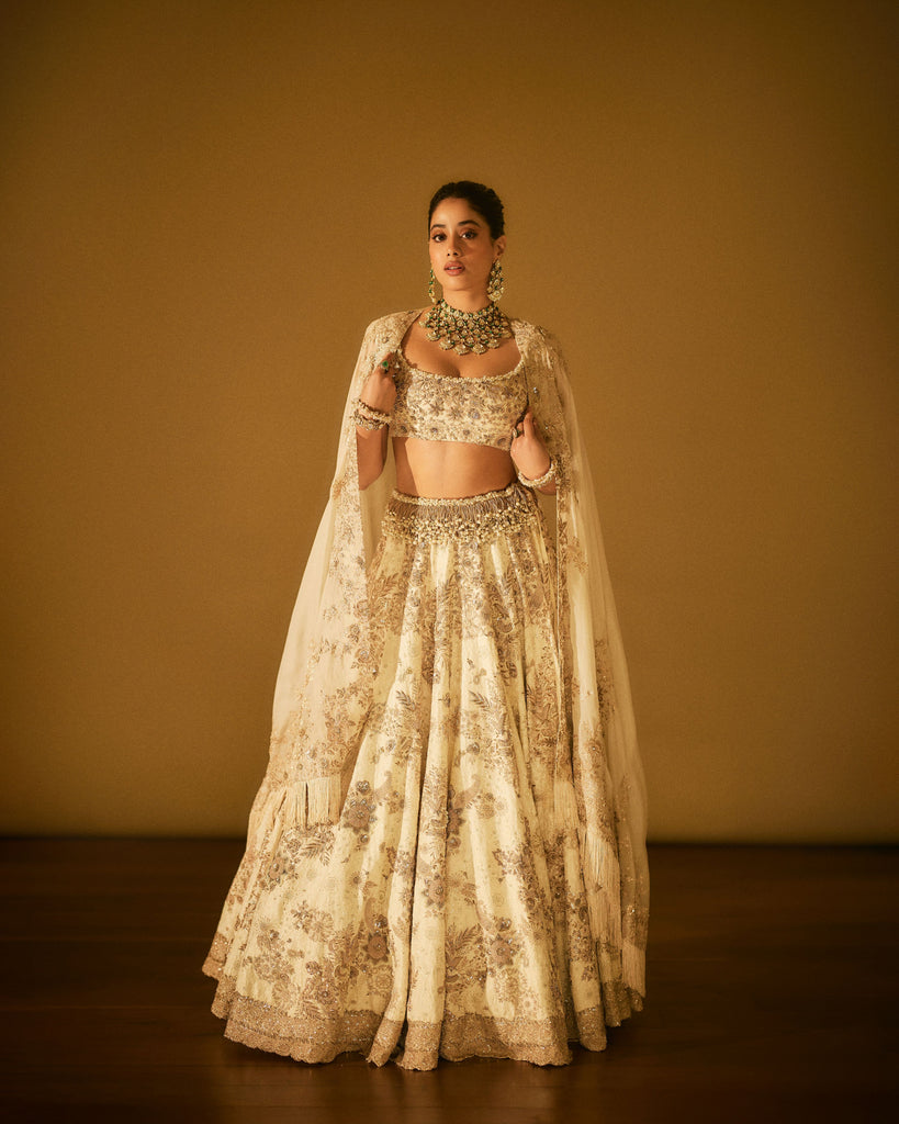 Chikankari Zardozi Lehenga Set