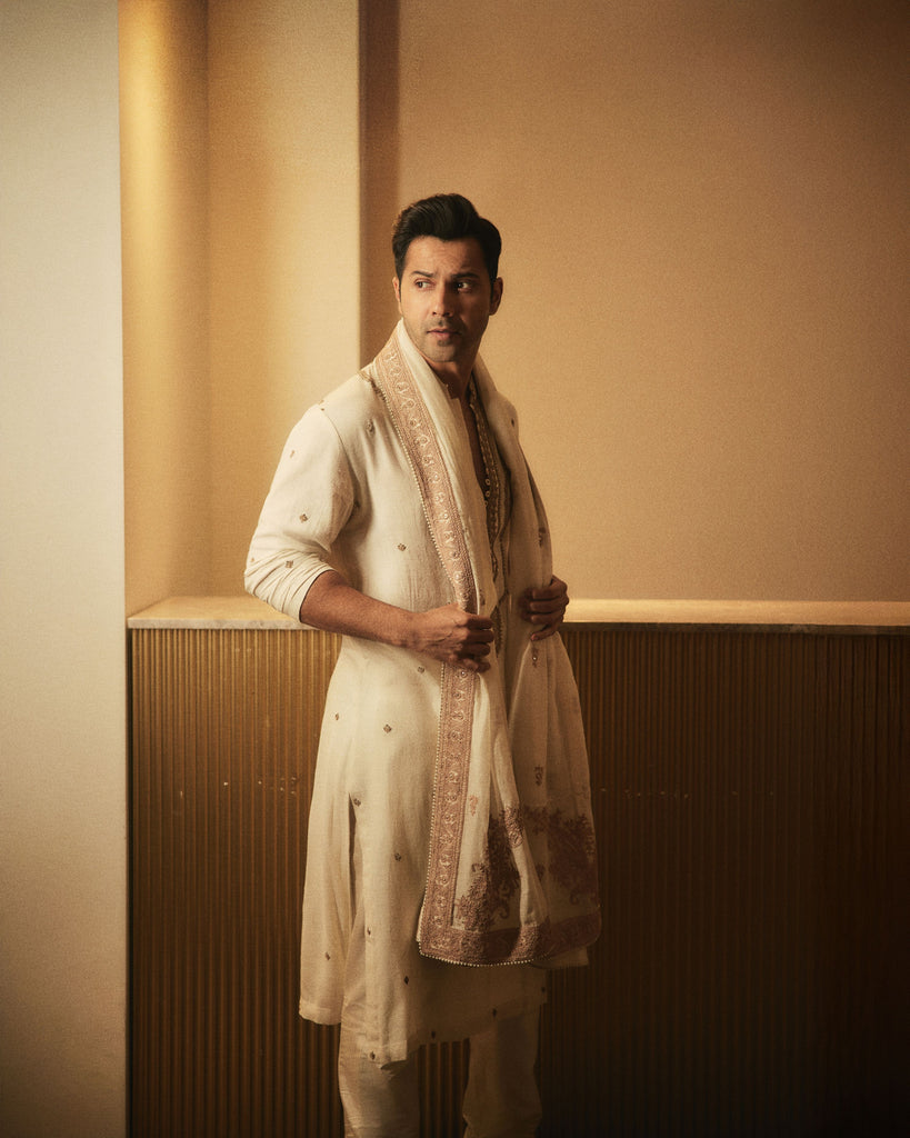 Thread Dori Yoke Embroidery Kurta Set