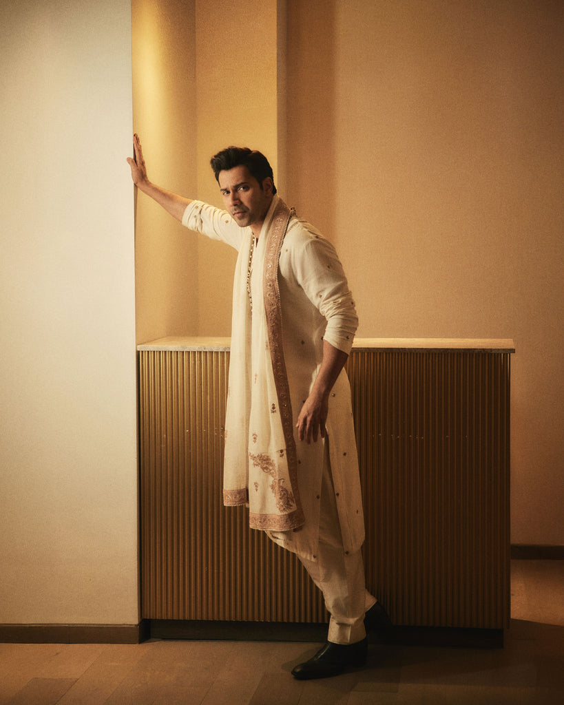 Thread Dori Yoke Embroidery Kurta Set