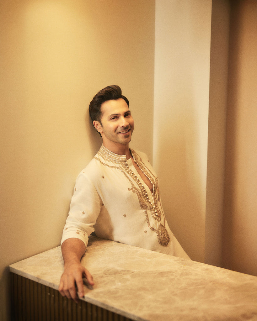 Thread Dori Yoke Embroidery Kurta Set