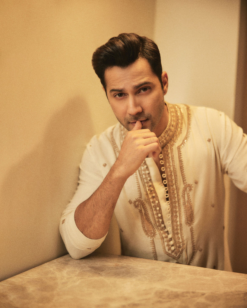 Thread Dori Yoke Embroidery Kurta Set