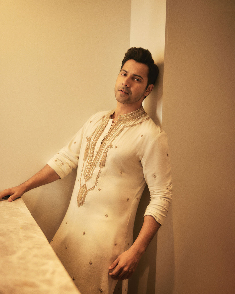 Thread Dori Yoke Embroidery Kurta Set