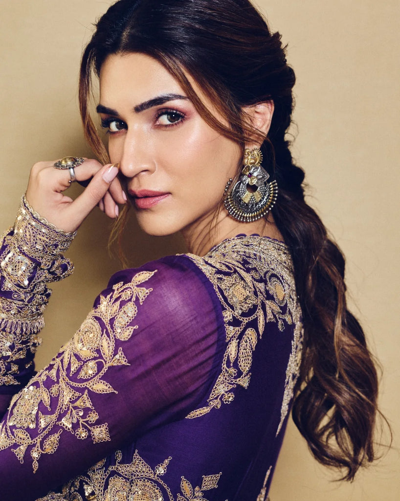 Front open ghera kurta Set