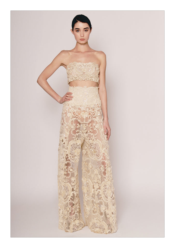 Sheer Ivory Lace Set