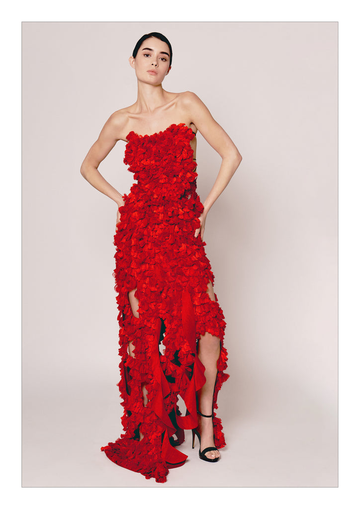 Deconstructed Tassel Dress