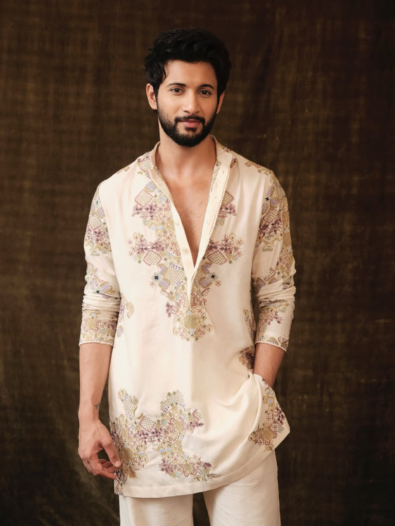 Textile Embroidery Kurta Set