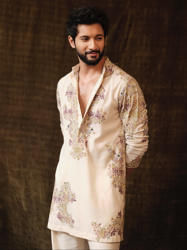 Textile Embroidery Kurta Set