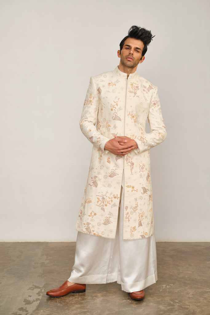 Chikankari Sherwani Set