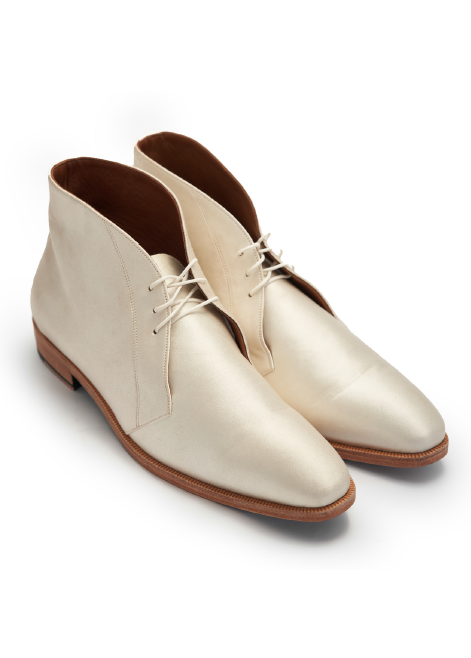 Satin High Ankle Shoes