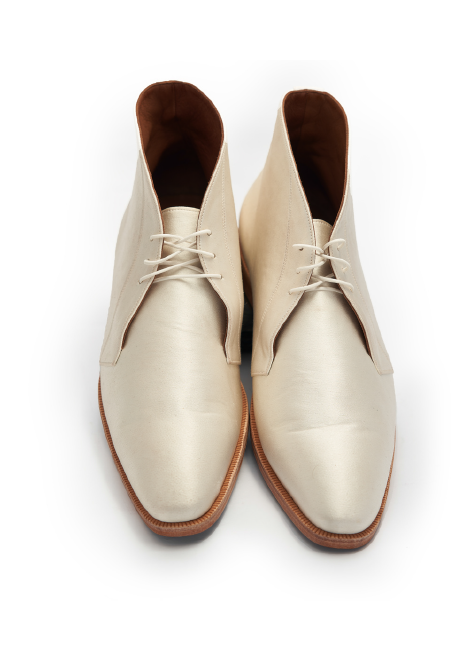 Satin High Ankle Shoes