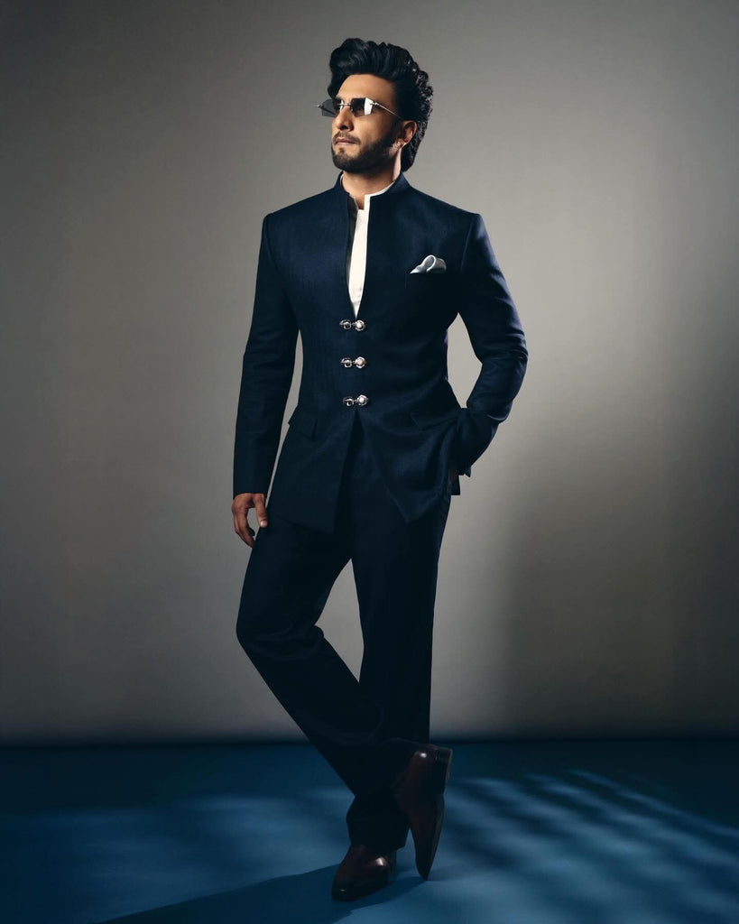 Navy Bandhgala Set