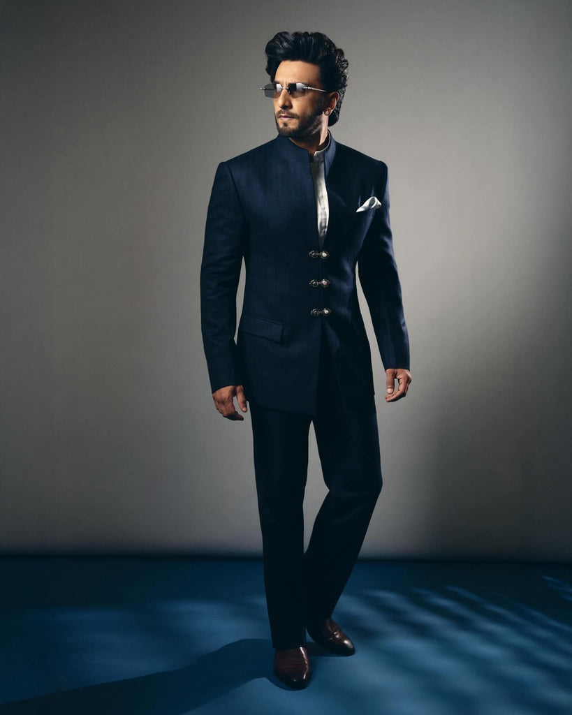 Navy Bandhgala Set