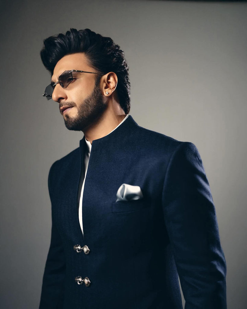 Navy Bandhgala Set