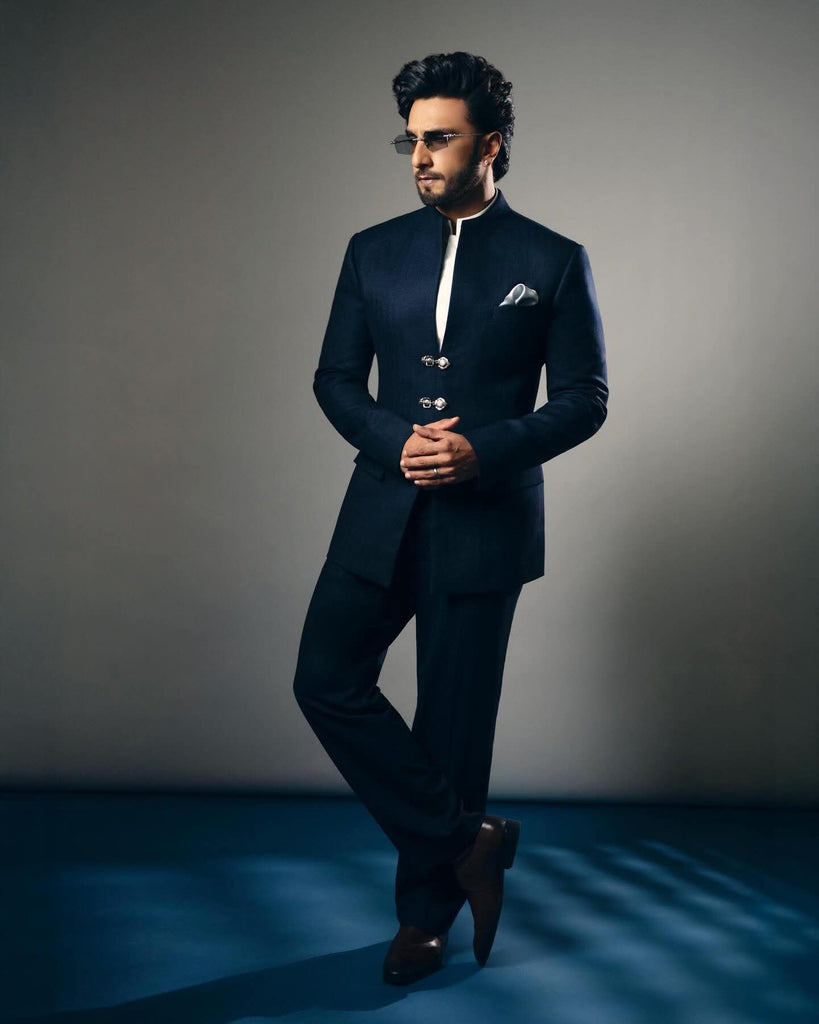 Navy Bandhgala Set