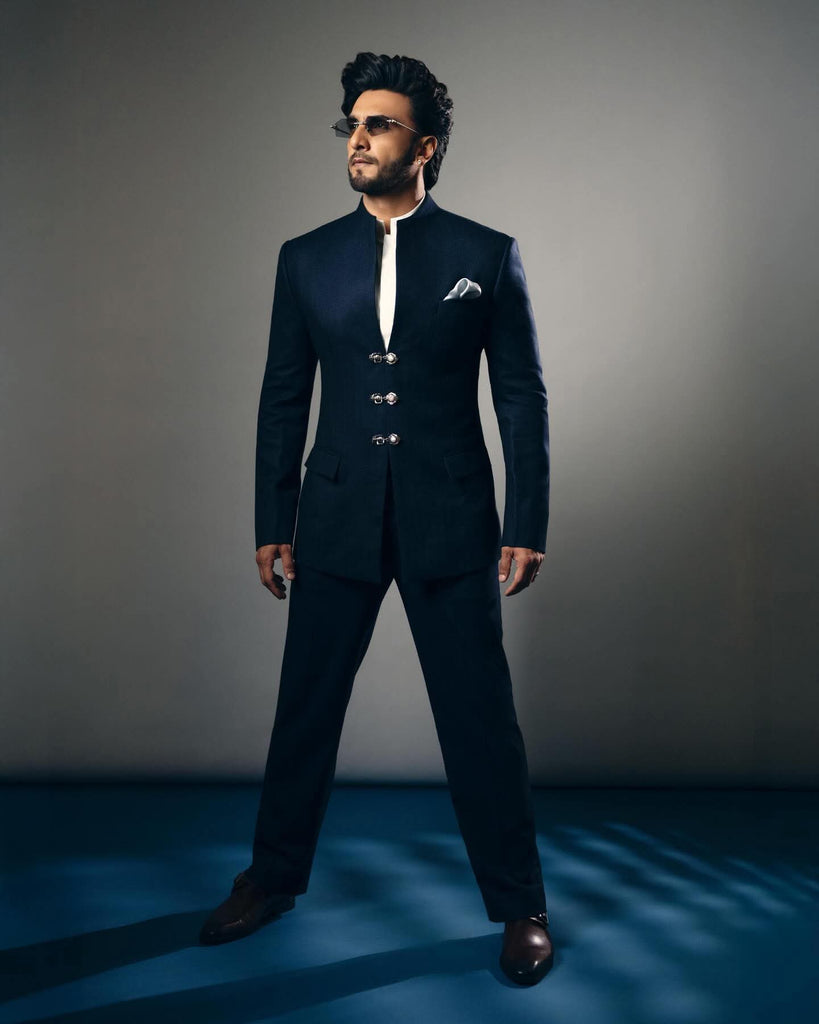 Navy Bandhgala Set