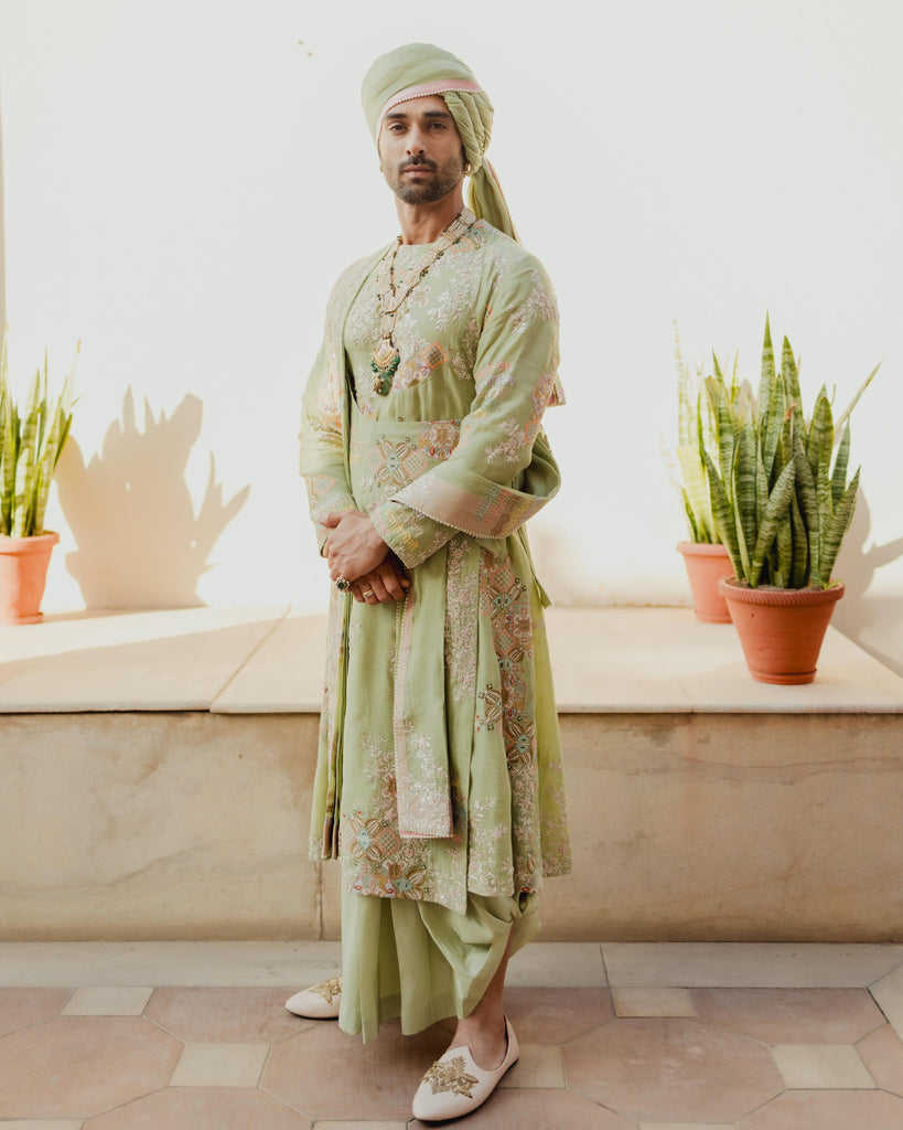 Scriptured Kurta Set
