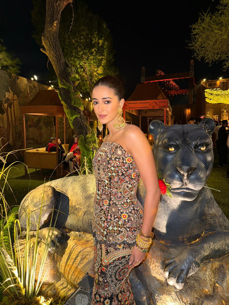 Tribal embroidery corset