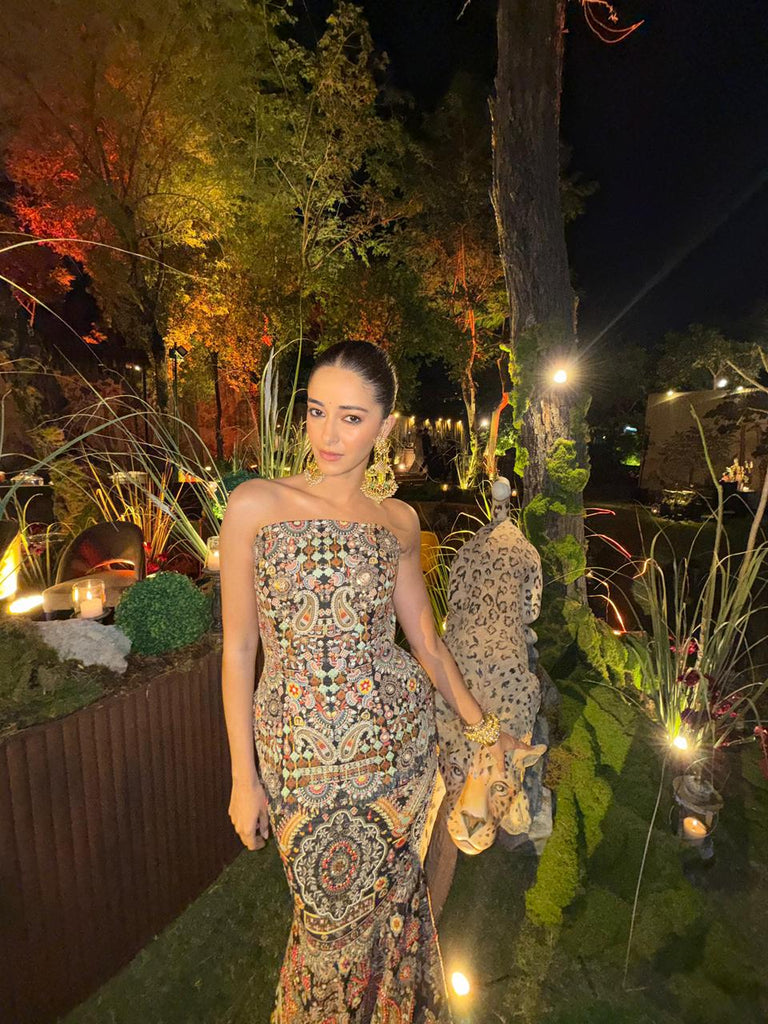 Tribal embroidery corset