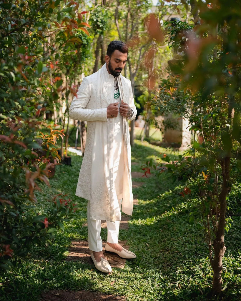 Chikankari Sherwani Set