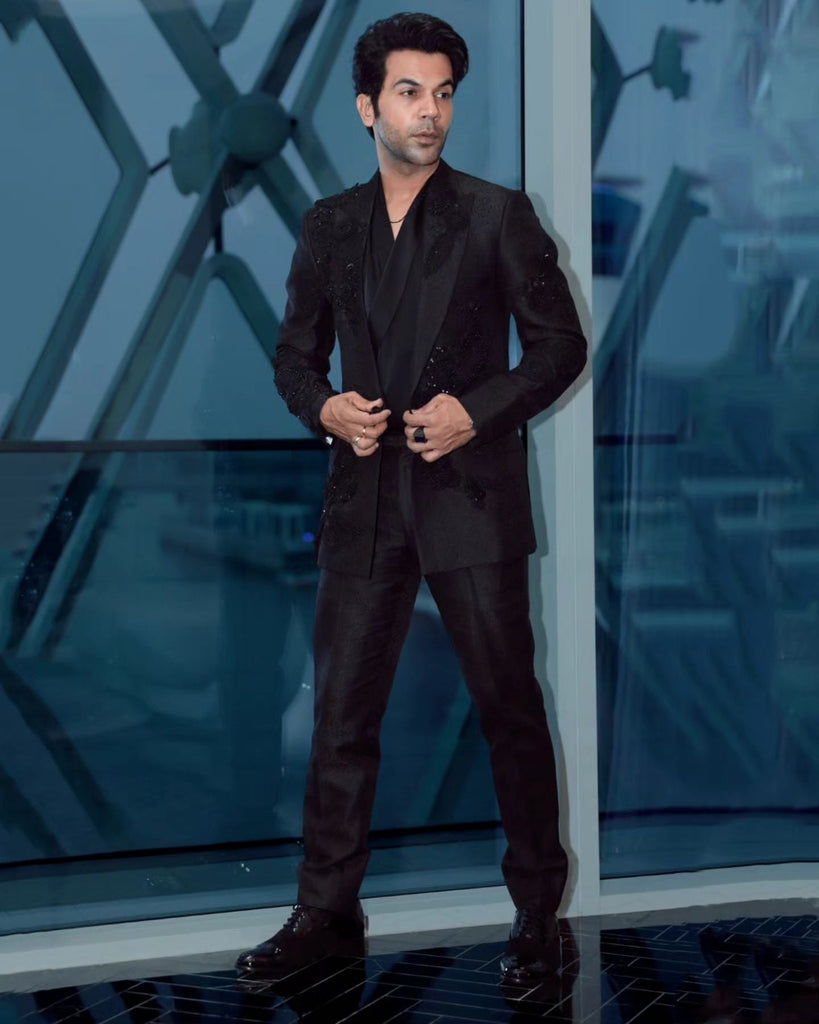 Jacquard placement emb. Blazer